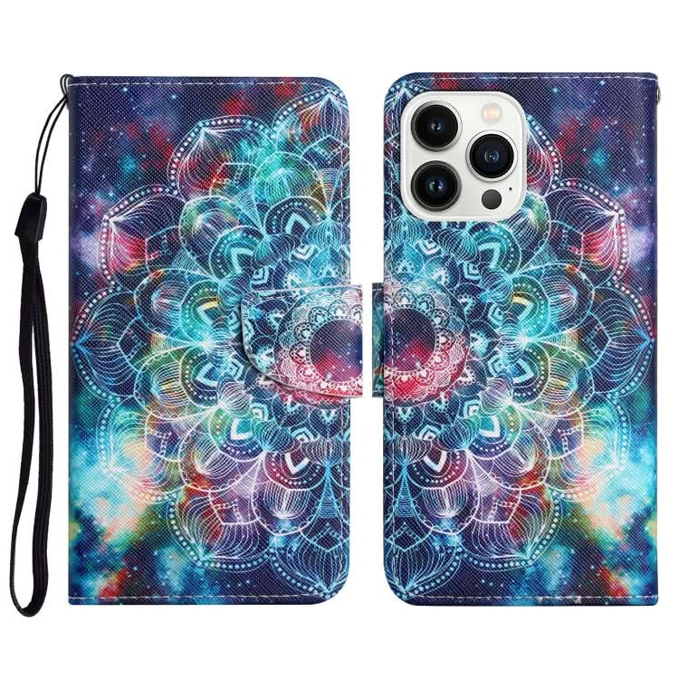 3D Colored Drawing Flip Leather Phone Case, Series 8