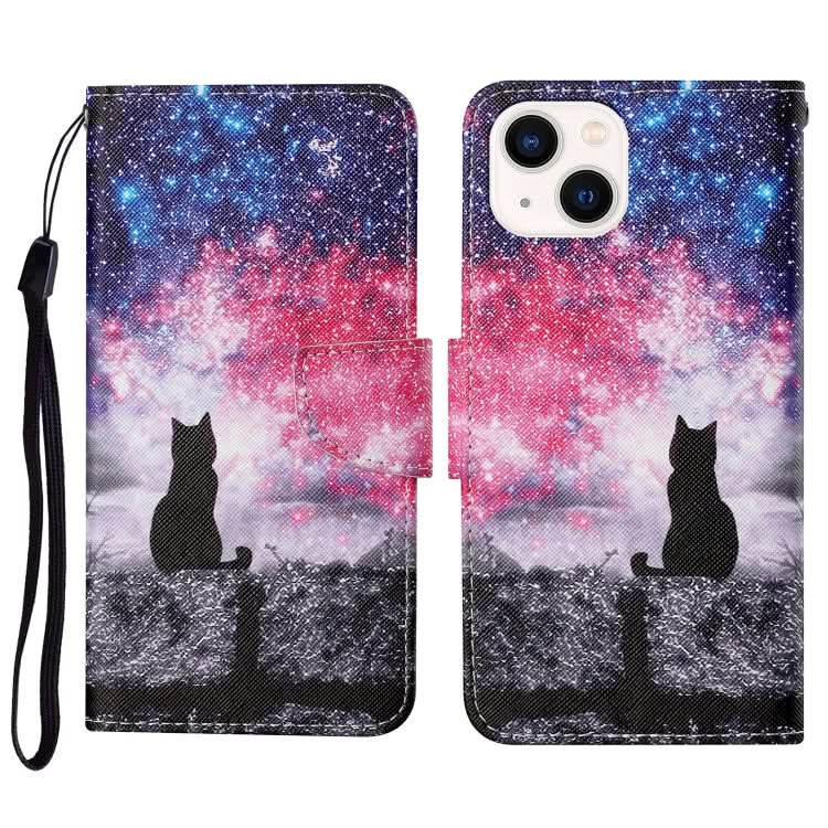 3D Colored Drawing Flip Leather Phone Case, Series 3