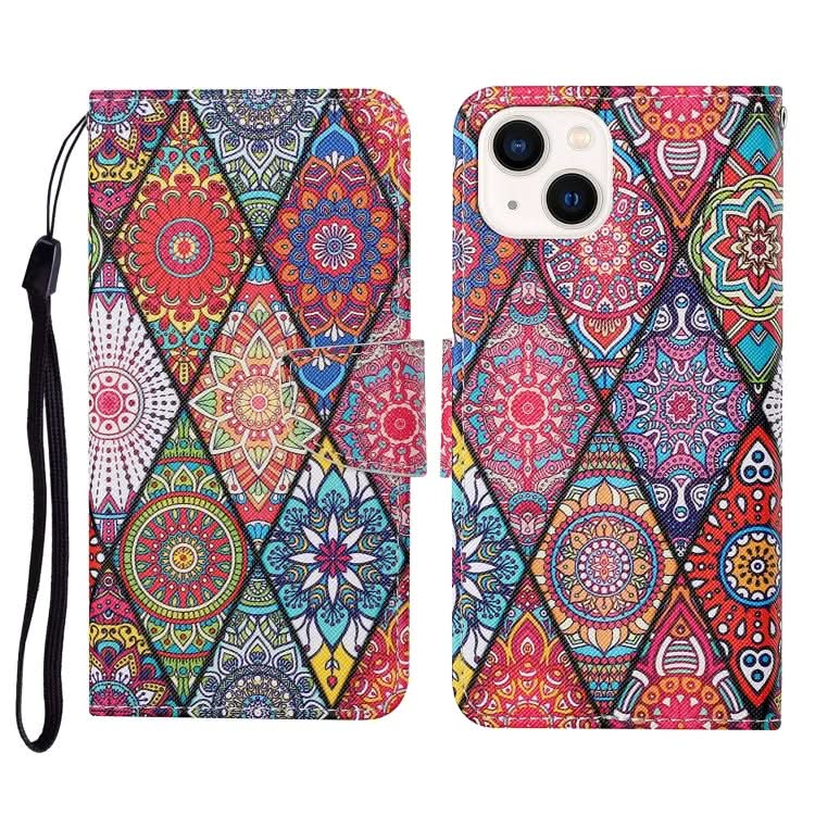 3D Colored Drawing Flip Leather Phone Case, Series 3