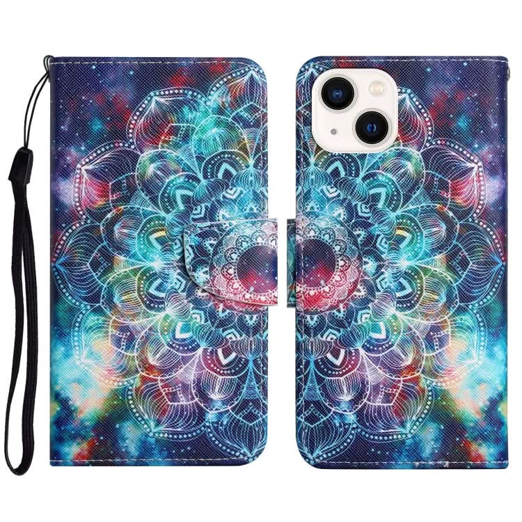 3D Colored Drawing Flip Leather Phone Case, Series 5