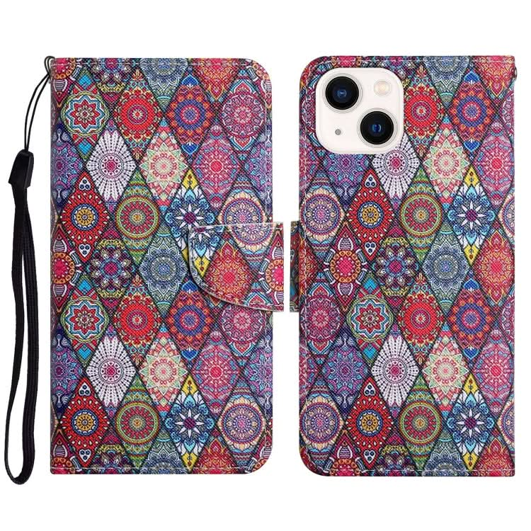 3D Colored Drawing Flip Leather Phone Case, Series 5