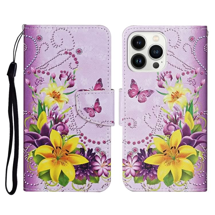 3D Colored Drawing Flip Leather Phone Case, Series 7