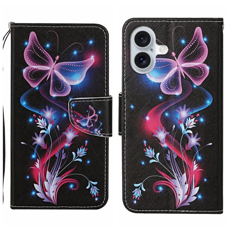 3D Colored Drawing Flip Leather Phone Case, Series 2