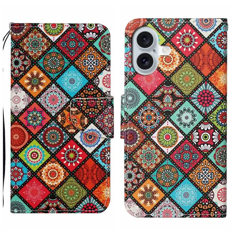 3D Colored Drawing Flip Leather Phone Case, Series 2