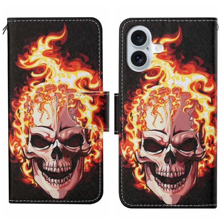 3D Colored Drawing Flip Leather Phone Case, Series 2