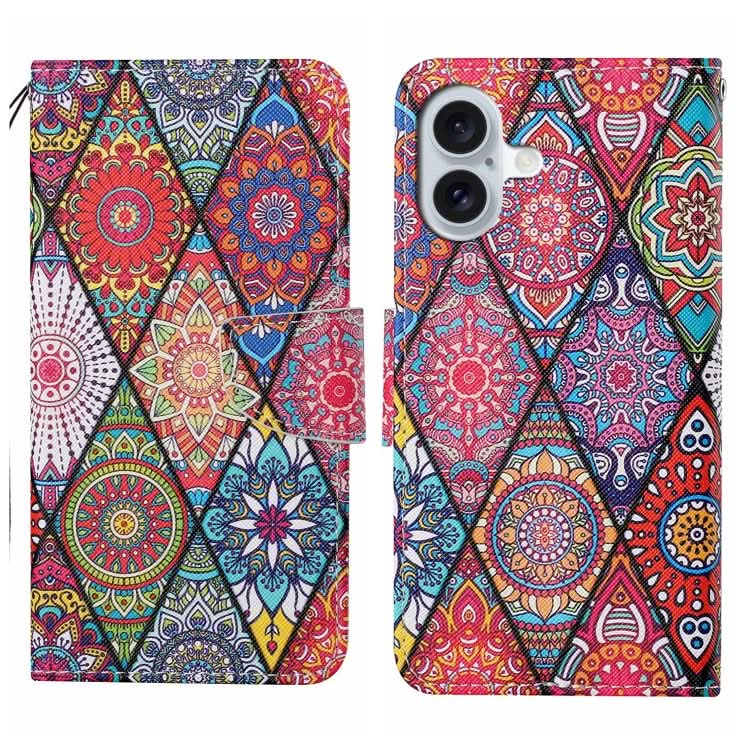 3D Colored Drawing Flip Leather Phone Case, Series 2