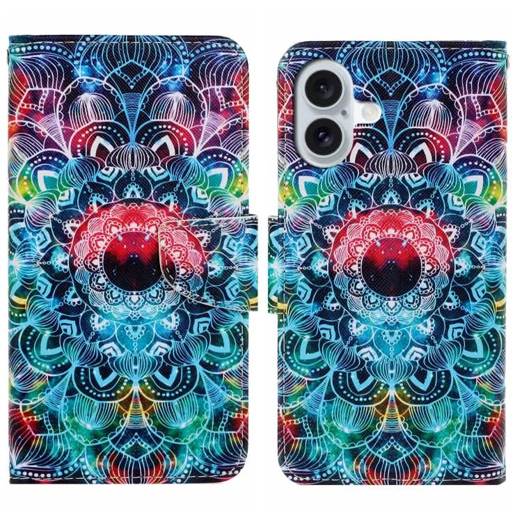 3D Colored Drawing Flip Leather Phone Case, Series 6