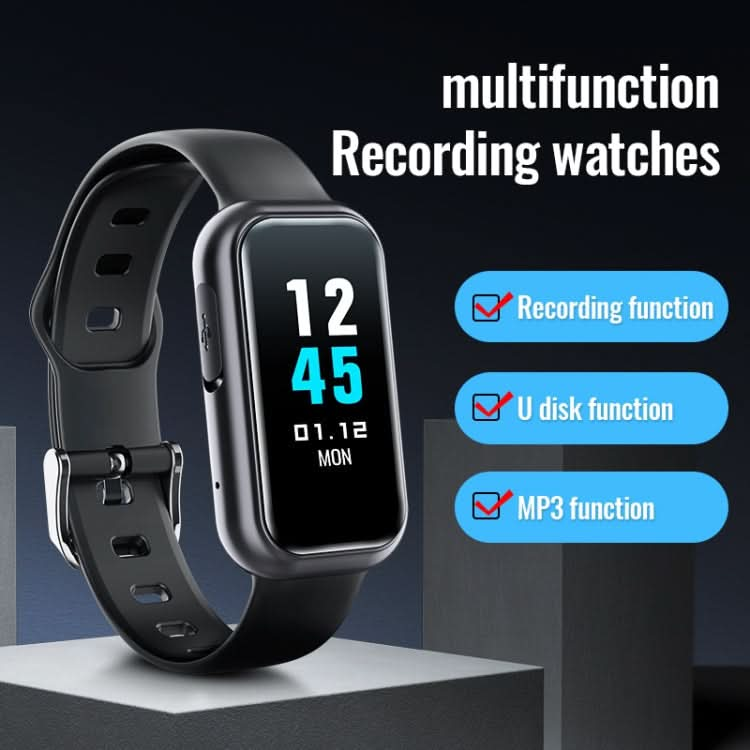 JNN S16 Smart HD Noise Reduction Bluetooth MP3 Voice Control Recording Bracelet