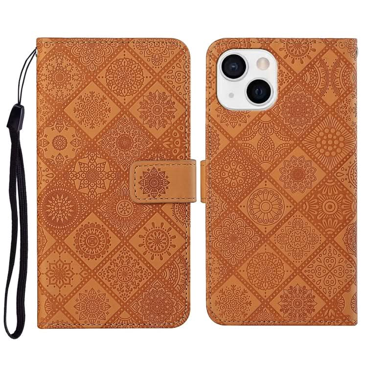 Ethnic Style Embossed Pattern Leather Phone Case, Series 1