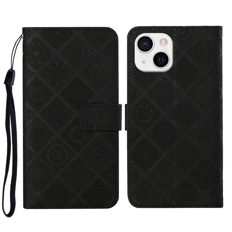 Ethnic Style Embossed Pattern Leather Phone Case, Series 1