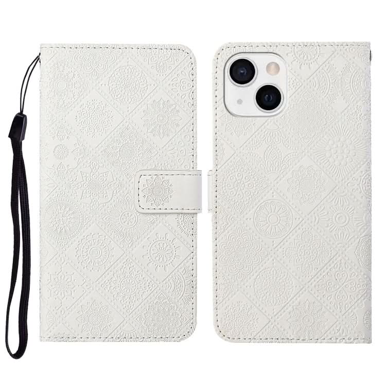 Ethnic Style Embossed Pattern Leather Phone Case, Series 1