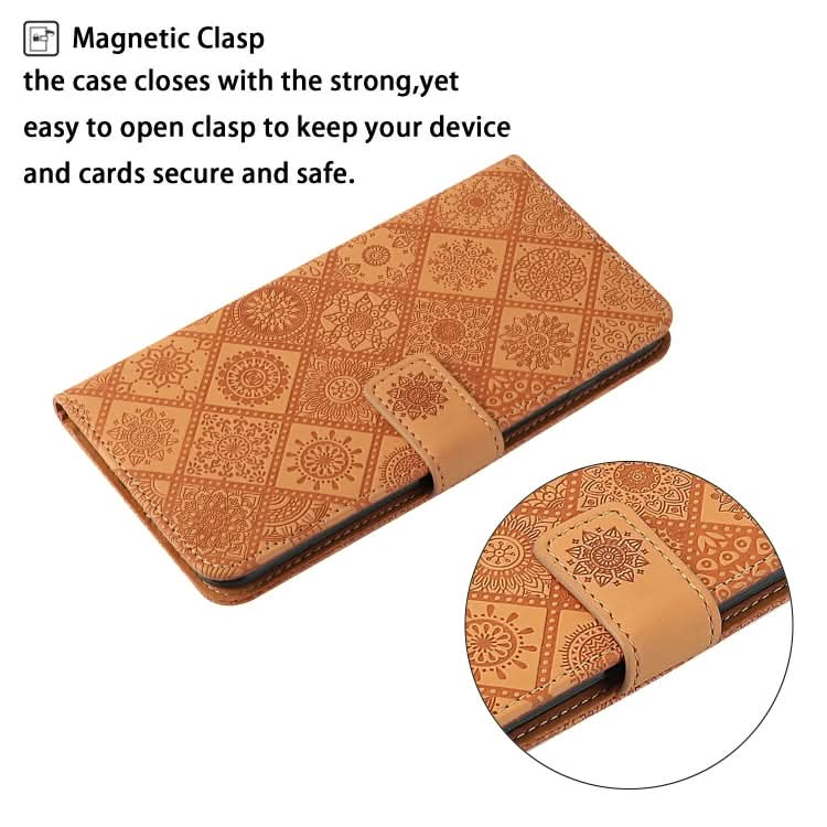 Ethnic Style Embossed Pattern Leather Phone Case, Series 2