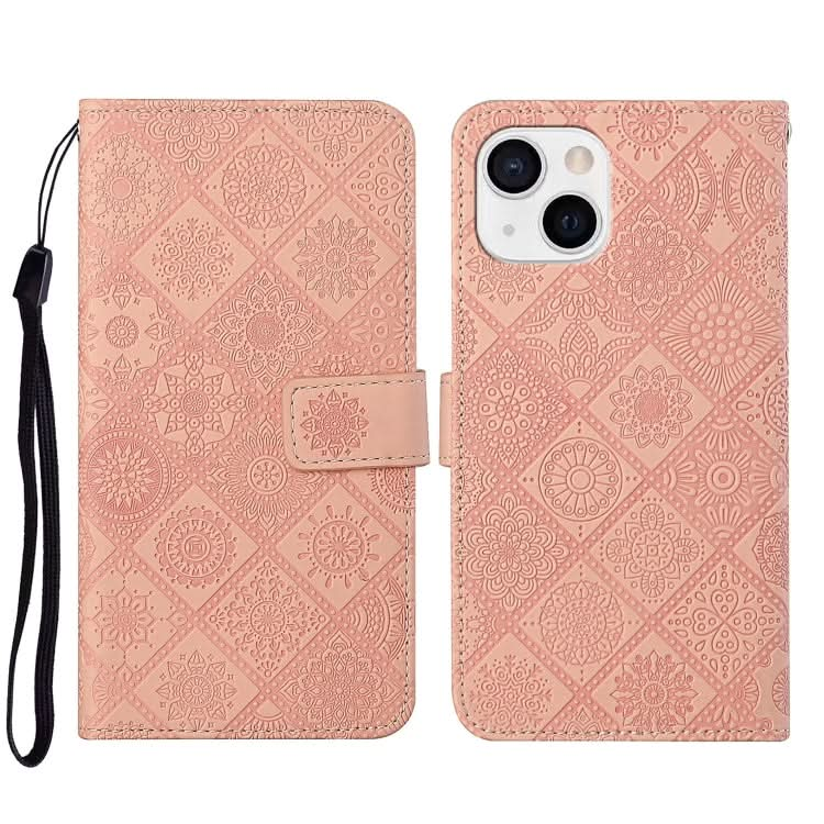 Ethnic Style Embossed Pattern Leather Phone Case, Series 2