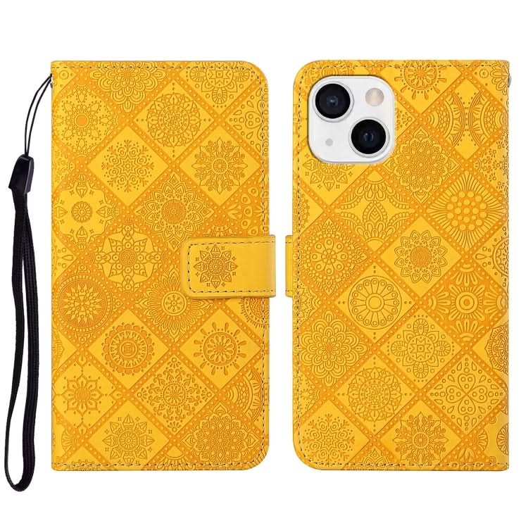 Ethnic Style Embossed Pattern Leather Phone Case, Series 2