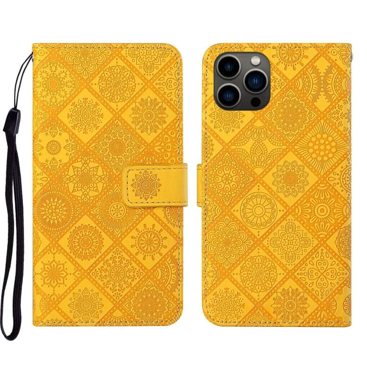 Ethnic Style Embossed Pattern Leather Phone Case, Series 2