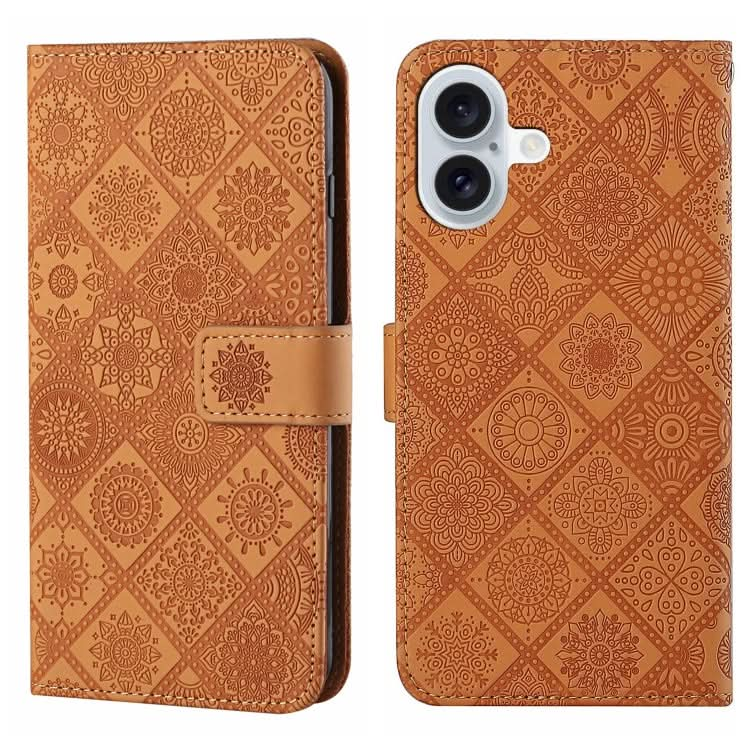 Ethnic Style Embossed Pattern Leather Phone Case, Series 1