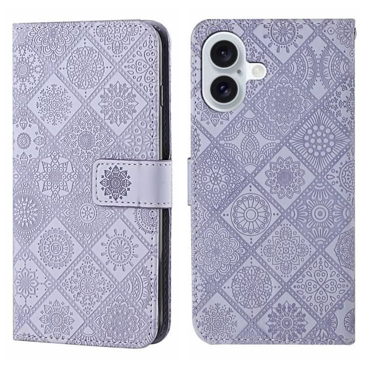 Ethnic Style Embossed Pattern Leather Phone Case, Series 1