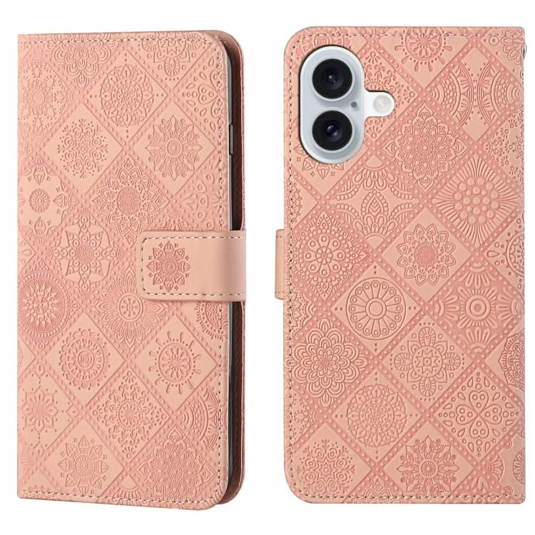 Ethnic Style Embossed Pattern Leather Phone Case, Series 2