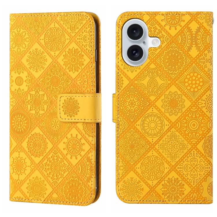 Ethnic Style Embossed Pattern Leather Phone Case, Series 2