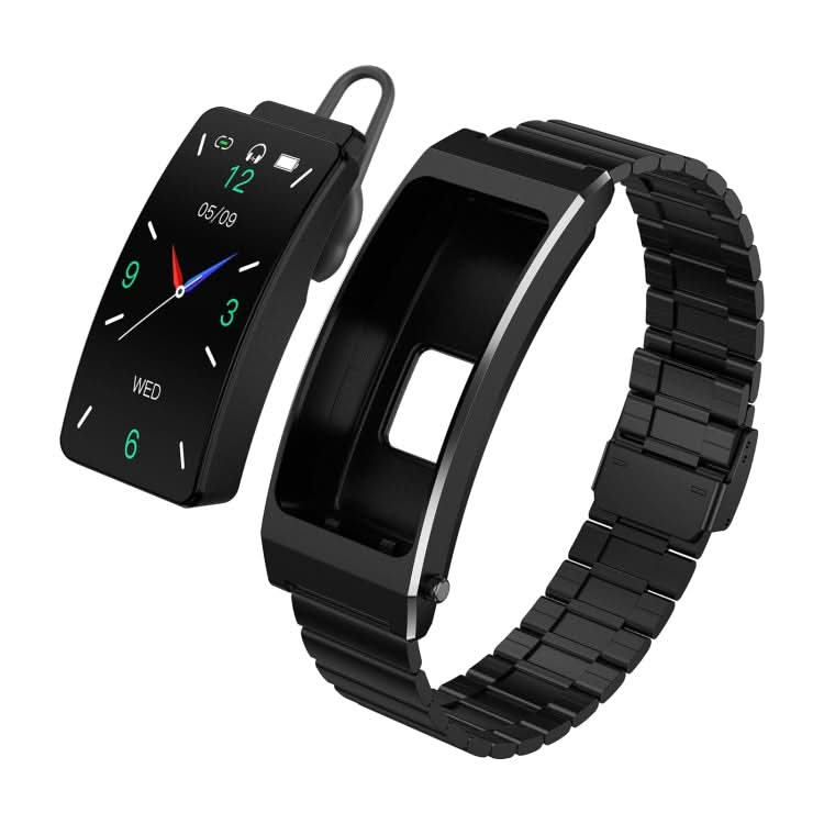 K13S 1.14 inch TFT Screen Slub Steel Strap Smart Calling Bracelet Supports Sleep Management/Blood Oxygen Monitoring