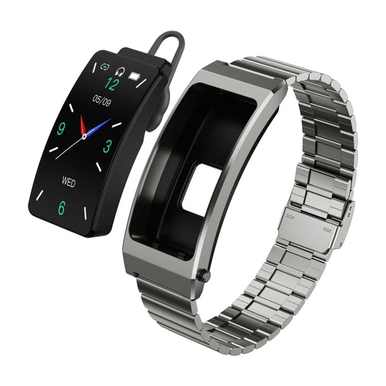 K13S 1.14 inch TFT Screen Slub Steel Strap Smart Calling Bracelet Supports Sleep Management/Blood Oxygen Monitoring