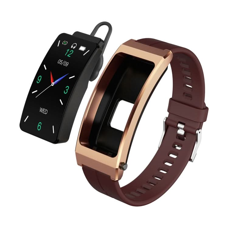 K13S 1.14 inch TFT Screen Leather Strap Smart Calling Bracelet Supports Sleep Management/Blood Oxygen Monitoring