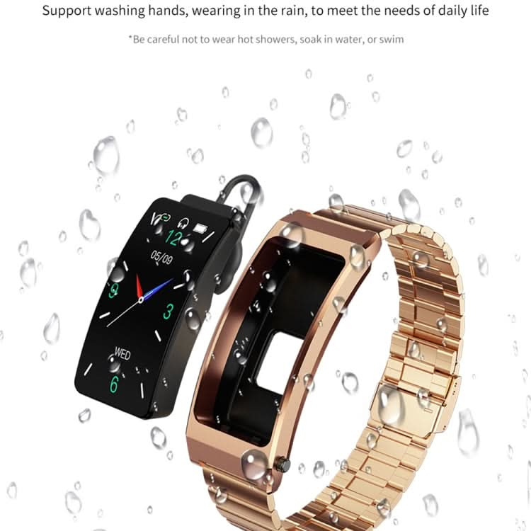 K13S 1.14 inch TFT Screen Leather Strap Smart Calling Bracelet Supports Sleep Management/Blood Oxygen Monitoring