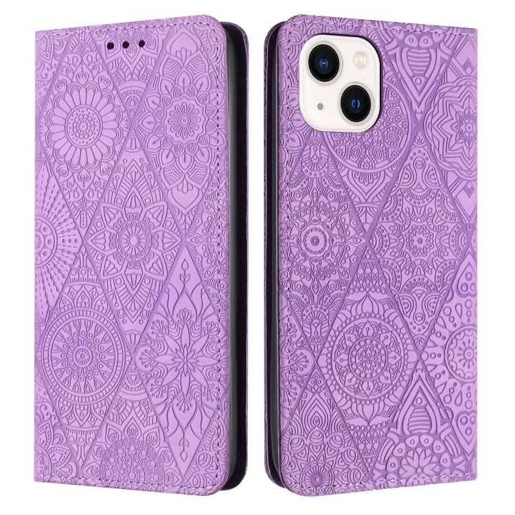 Ethnic Embossed Adsorption Leather Phone Case, Series 1