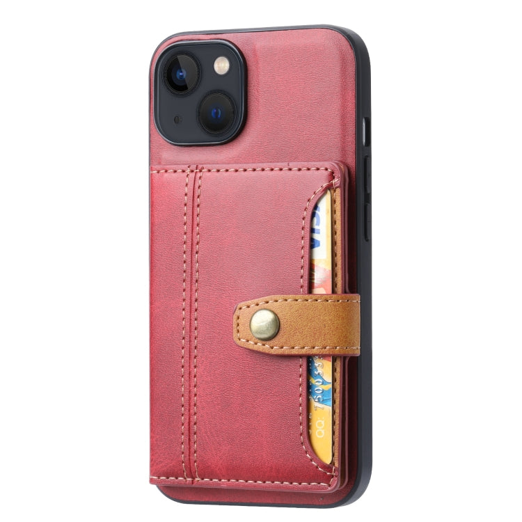 Calfskin Card Slot TPU Hybrid PU Phone Case