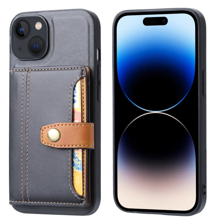 Calfskin Card Slot TPU Hybrid PU Phone Case