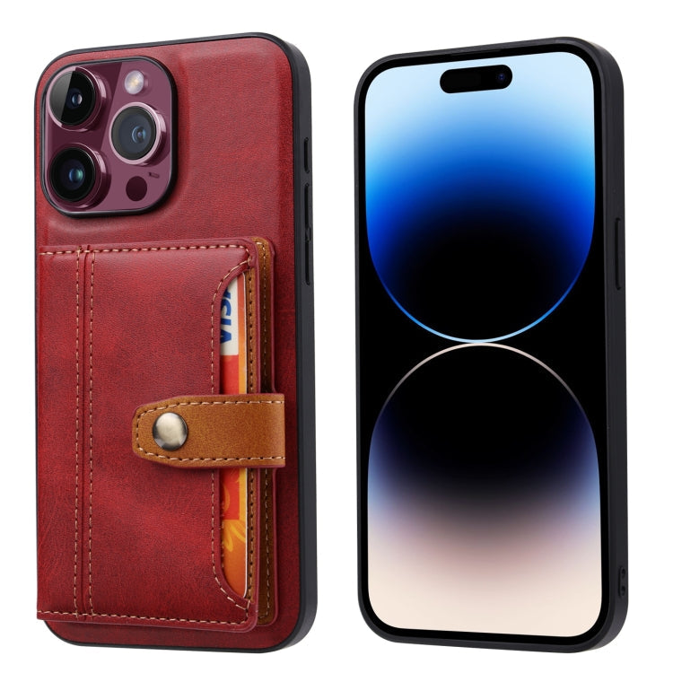 Calfskin Card Slot TPU Hybrid PU Phone Case