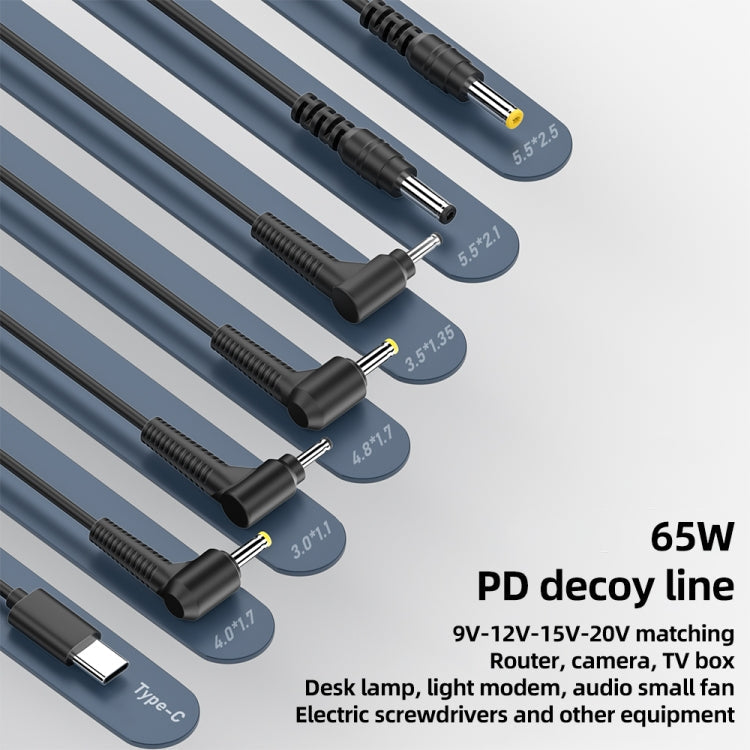 5.5 x 2.1mm DC Power to Type-C Adapter Cable-Reluova