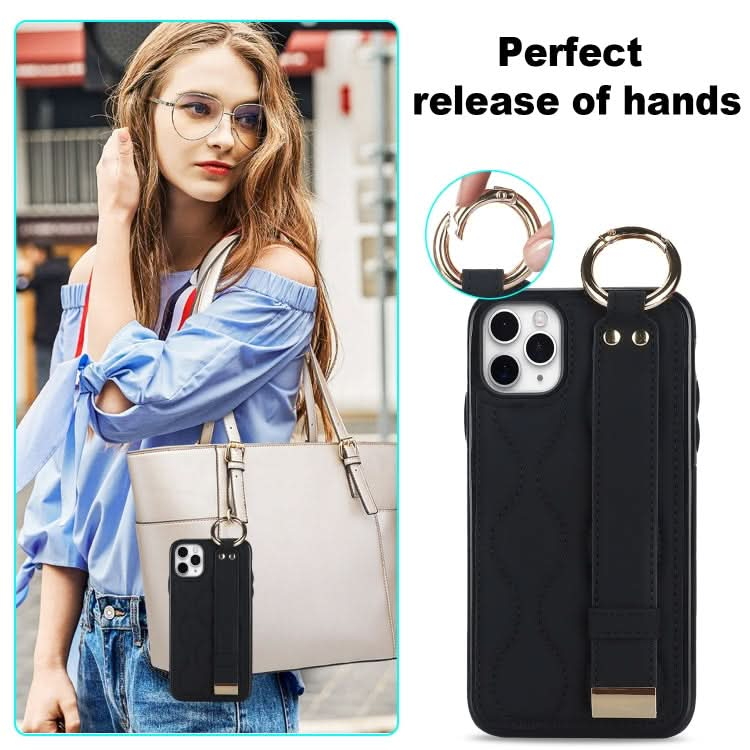 Non-slip Full Coverage Ring PU Phone Case with Wristband, Series 4