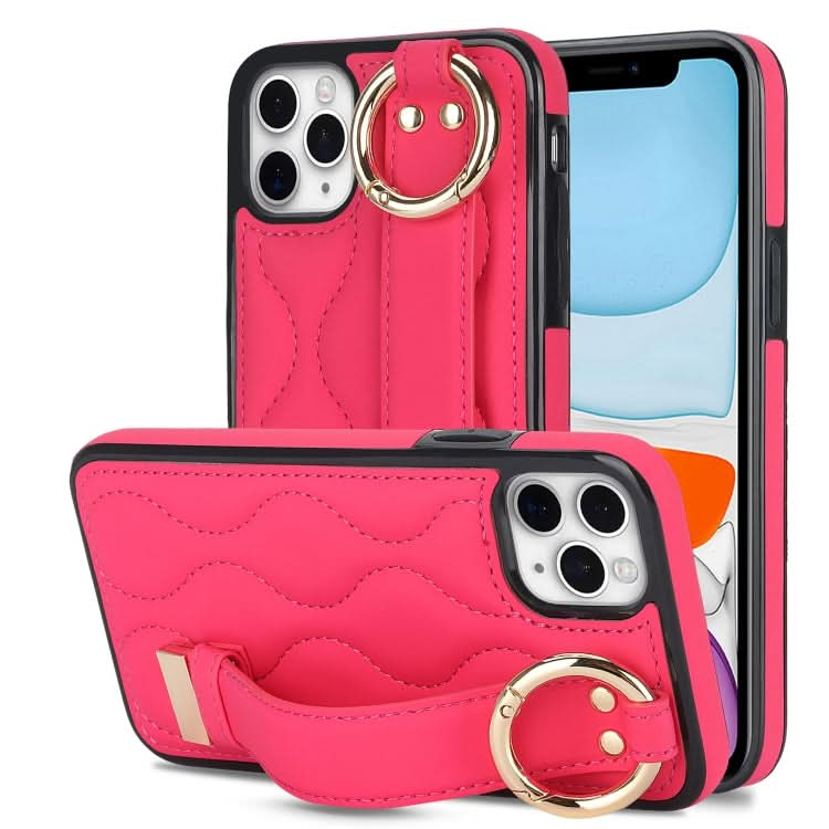 Non-slip Full Coverage Ring PU Phone Case with Wristband, Series 4