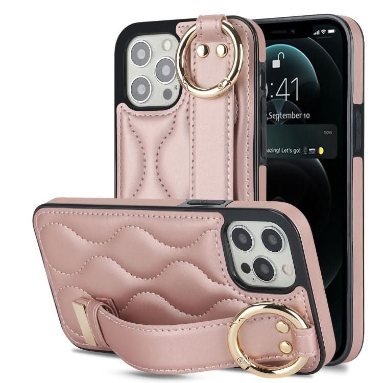 Non-slip Full Coverage Ring PU Phone Case with Wristband, Series 1