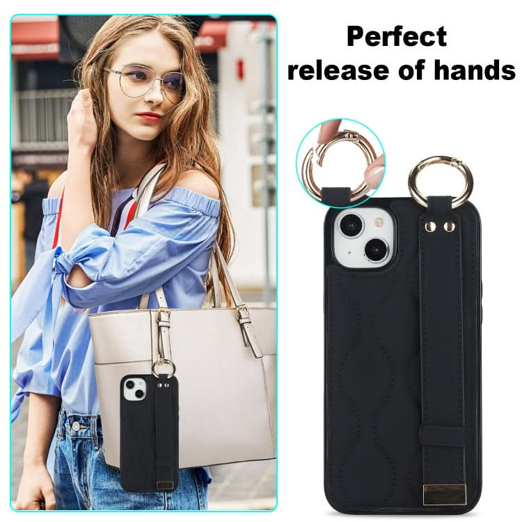 Non-slip Full Coverage Ring PU Phone Case with Wristband, Series 5