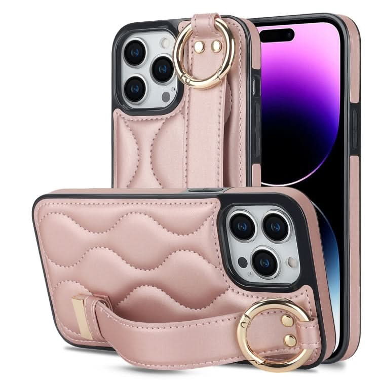 Non-slip Full Coverage Ring PU Phone Case with Wristband, Series 4