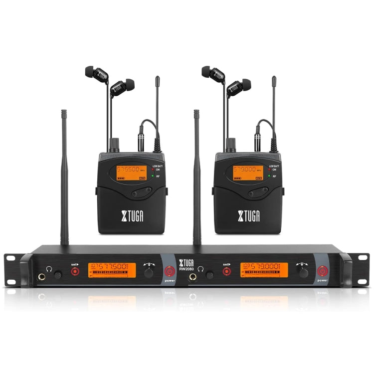 XTUGA RW2080 UHF Wireless Stage Singer In-Ear Monitor System