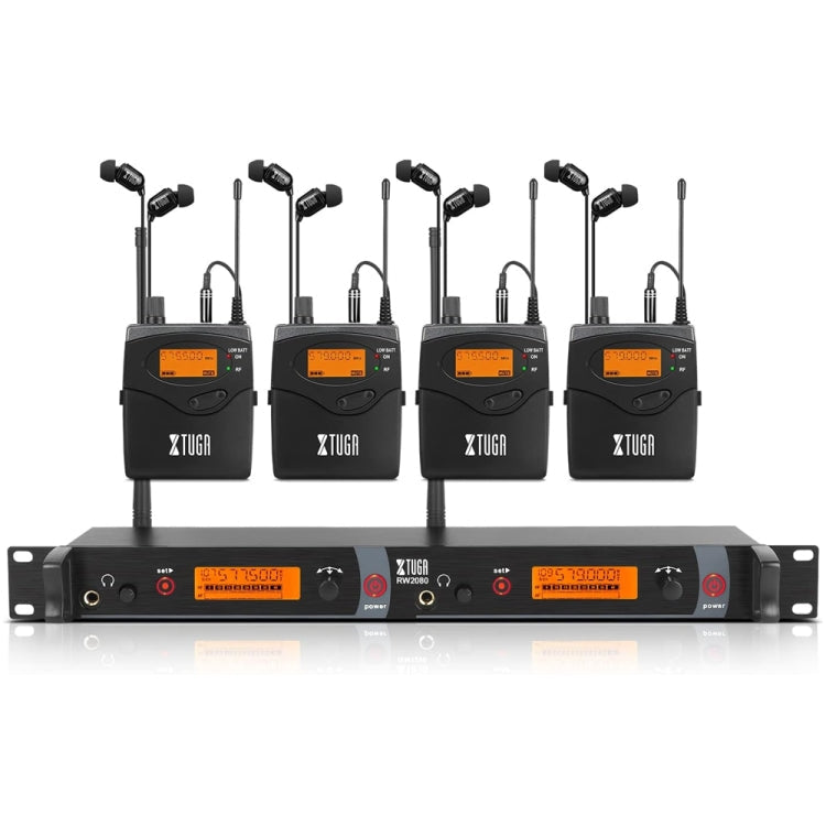 XTUGA RW2080 UHF Wireless Stage Singer In-Ear Monitor System