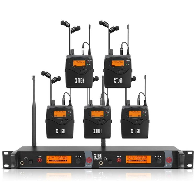 XTUGA RW2080 UHF Wireless Stage Singer In-Ear Monitor System