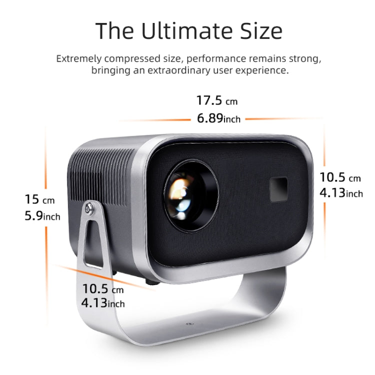 AUN A003 1280x720P 150 Lumens Same Screen Version Portable Home Theater LED HD Digital Projector