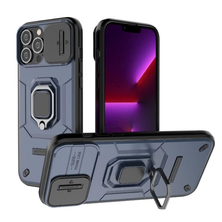 Sliding Camshield TPU + PC Shockproof Phone Case with Holder, Series 2