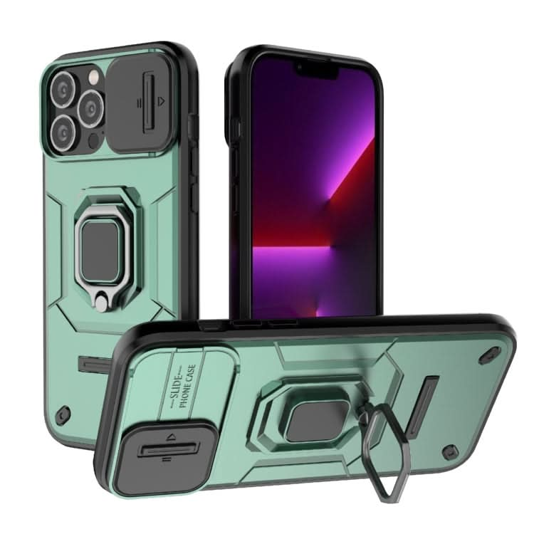 Sliding Camshield TPU + PC Shockproof Phone Case with Holder, Series 2