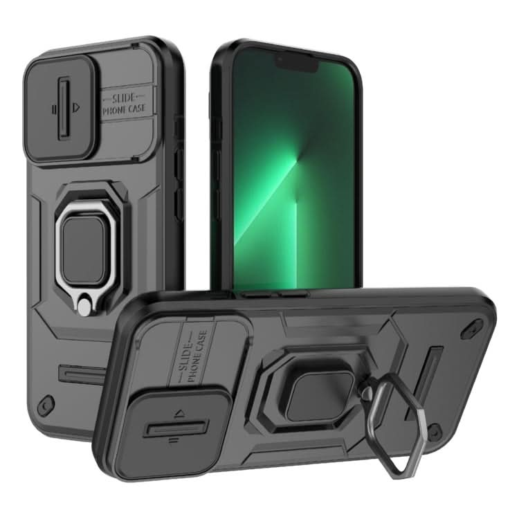 Sliding Camshield TPU + PC Shockproof Phone Case with Holder, Series 1