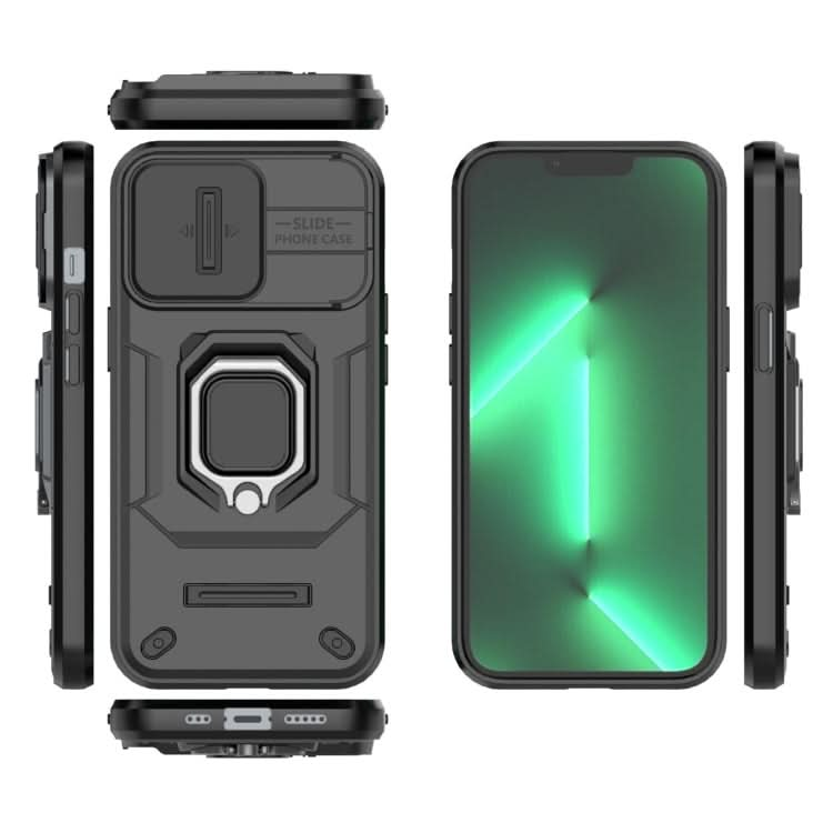 Sliding Camshield TPU + PC Shockproof Phone Case with Holder, Series 1