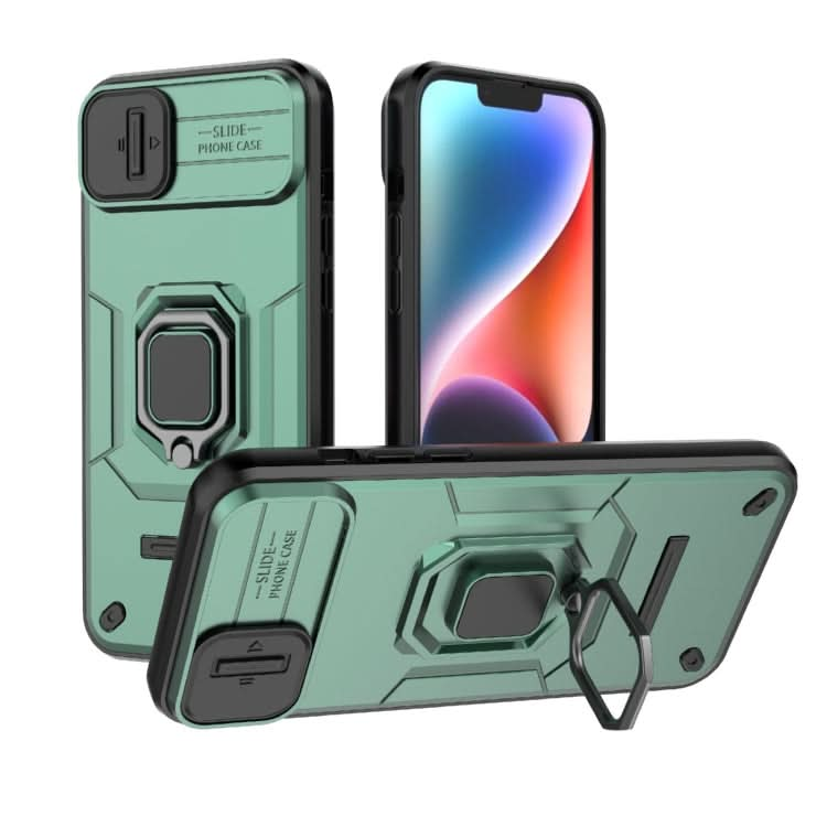 Sliding Camshield TPU + PC Shockproof Phone Case with Holder, Series 2