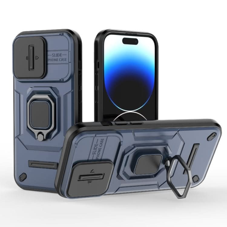 Sliding Camshield TPU + PC Shockproof Phone Case with Holder, Series 1