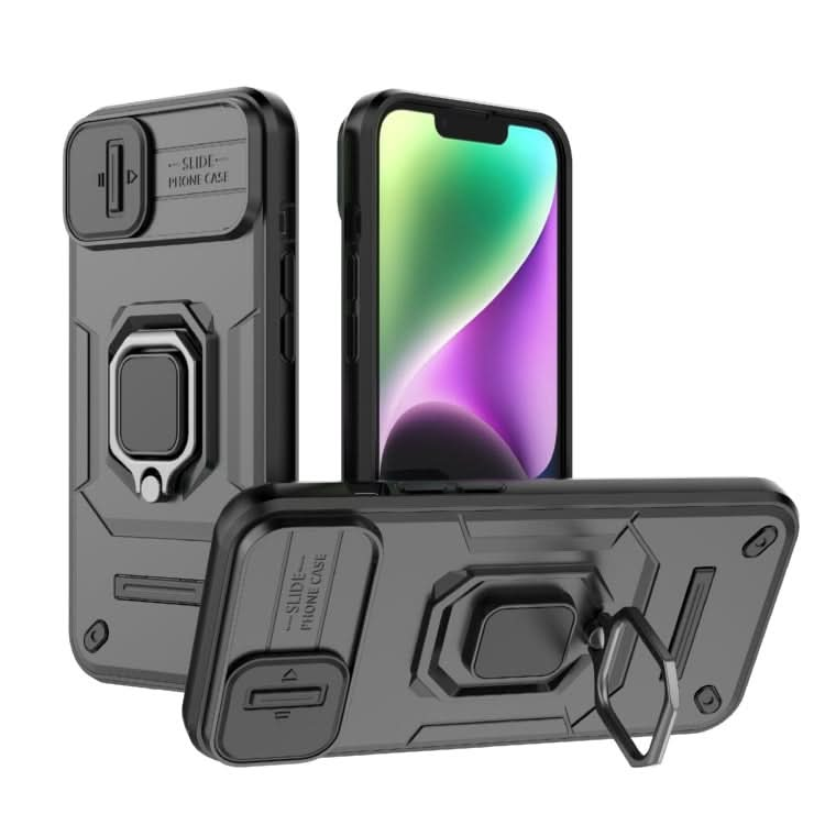 Sliding Camshield TPU + PC Shockproof Phone Case with Holder, Series 2