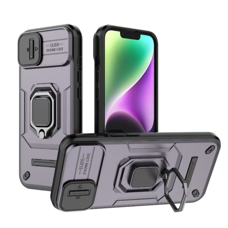 Sliding Camshield TPU + PC Shockproof Phone Case with Holder, Series 2