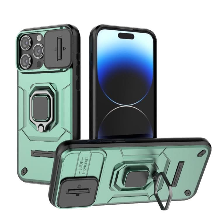 Sliding Camshield TPU + PC Shockproof Phone Case with Holder, Series 1